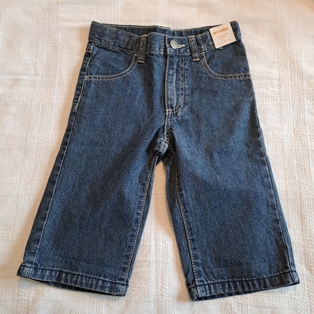 Gymboree Outlet boys size 6 long jean shorts, New